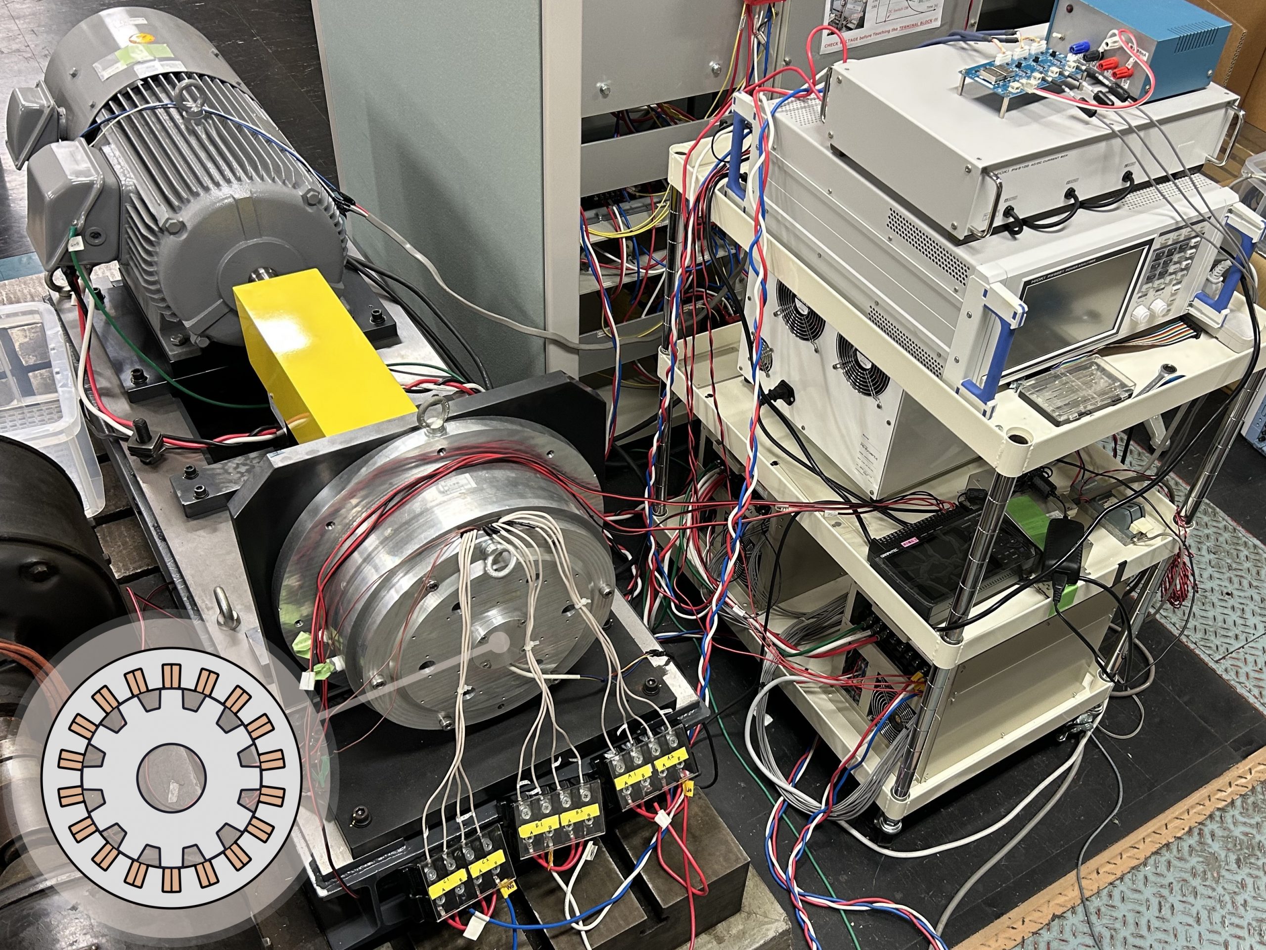 Switched reluctance motor test bench